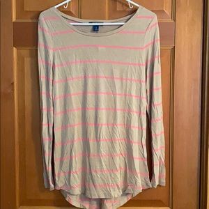 Long sleeve stripped shirt